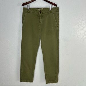NWT Current/Elliott Captain Trouser Army Green Casual Pants Size 25 USA made